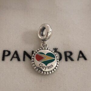 Pandora Guyana Flag Exclusive Charm Pendant
